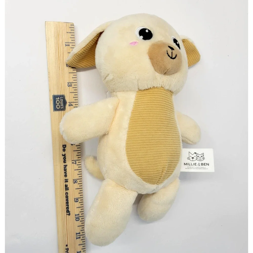 Millie‎ & Ben Beige Dog Toy Plush Stuffed Animal Small 11